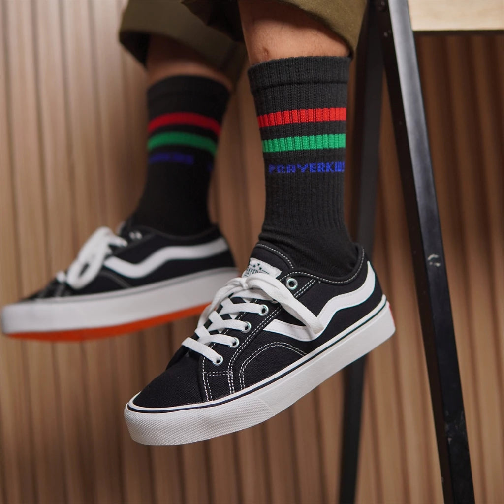Kaos Kaki Black Motif 2 Garis