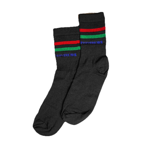 Kaos Kaki Black Motif 2 Garis