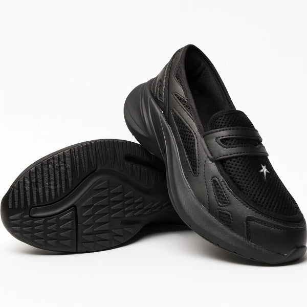 Slip On Loafers All Black